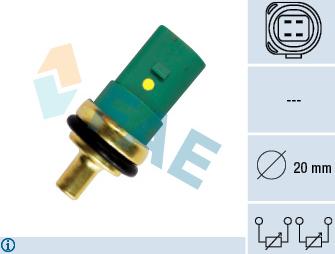 FAE 33783 - Sensor, temperatura del refrigerante vegaparts.es