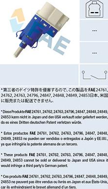 FAE 24848 - Interruptor luces freno vegaparts.es