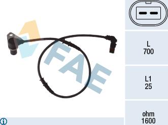 FAE 78073 - Sensor, revoluciones de la rueda vegaparts.es