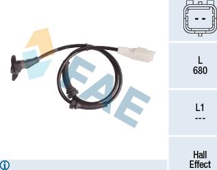 FAE 78181 - Sensor, revoluciones de la rueda vegaparts.es