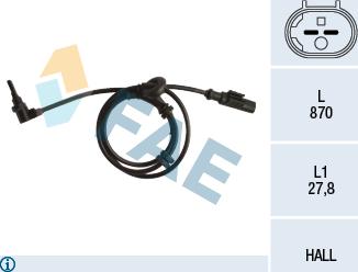 FAE 78248 - Sensor, revoluciones de la rueda vegaparts.es