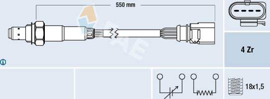 FAE 77439 - Sonda Lambda vegaparts.es