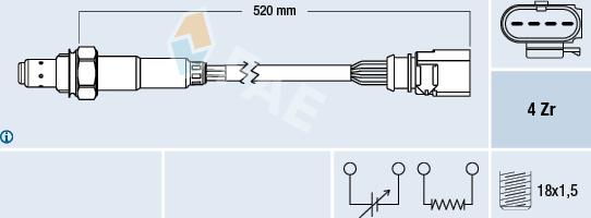 FAE 77438 - Sonda Lambda vegaparts.es