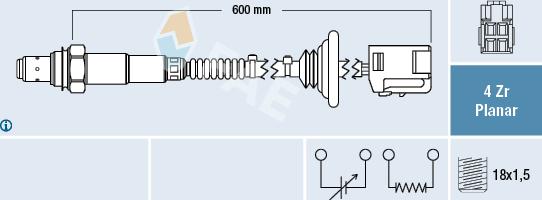 FAE 77521 - Sonda Lambda vegaparts.es