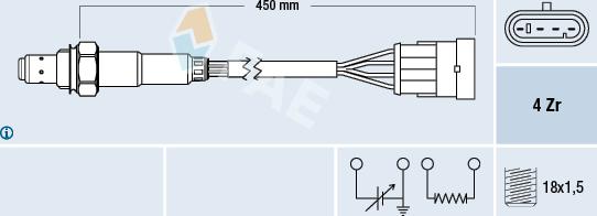 FAE 77159 - Sonda Lambda vegaparts.es
