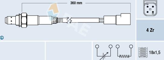 FAE 77168 - Sonda Lambda vegaparts.es