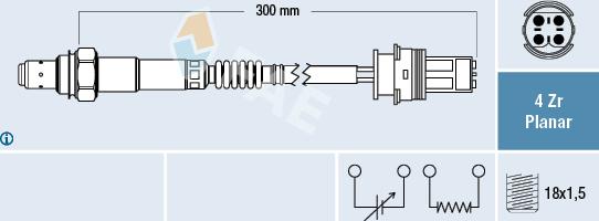 FAE 77252 - Sonda Lambda vegaparts.es