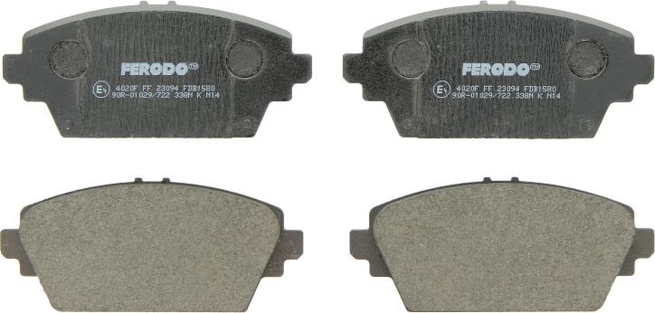 Ferodo FDB1580 - Juego de pastillas de freno vegaparts.es