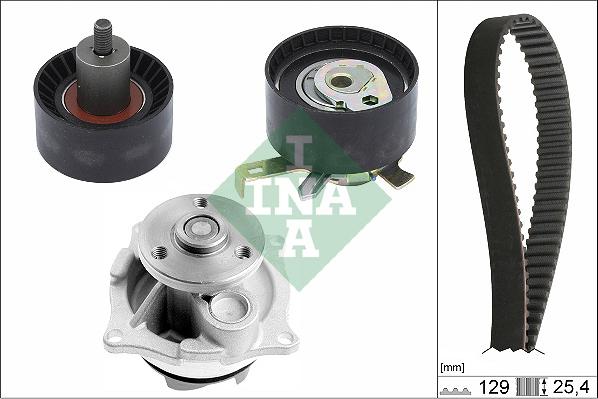 INA 530 0066 30 - Bomba de agua + kit correa distribución vegaparts.es