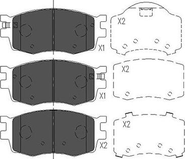 Kavo Parts KBP-3022 - Juego de pastillas de freno vegaparts.es