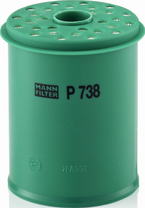 Mann-Filter P 738 x - Filtro combustible vegaparts.es