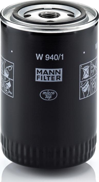 Mann-Filter W 940/1 - Filtro de aceite vegaparts.es