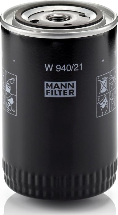 Mann-Filter W 940/21 - Filtro de aceite vegaparts.es