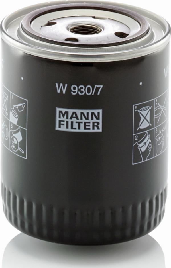 Mann-Filter W 930/7 - Filtro de aceite vegaparts.es