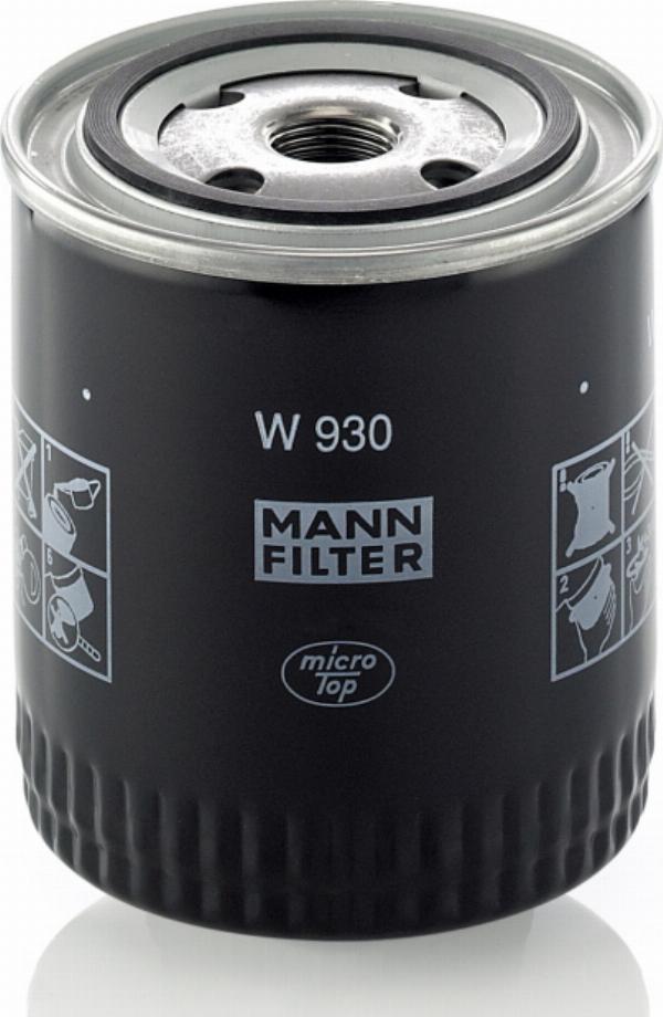 Mann-Filter W 930 - Filtro de aceite vegaparts.es