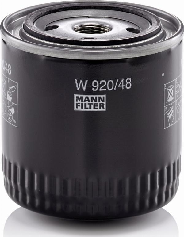 Mann-Filter W 920/48 - Filtro de aceite vegaparts.es