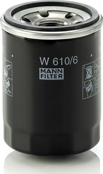 Mann-Filter W 610/6 - Filtro de aceite vegaparts.es