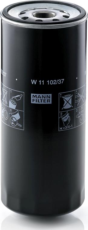 Mann-Filter W 11 102/37 - Filtro de aceite vegaparts.es
