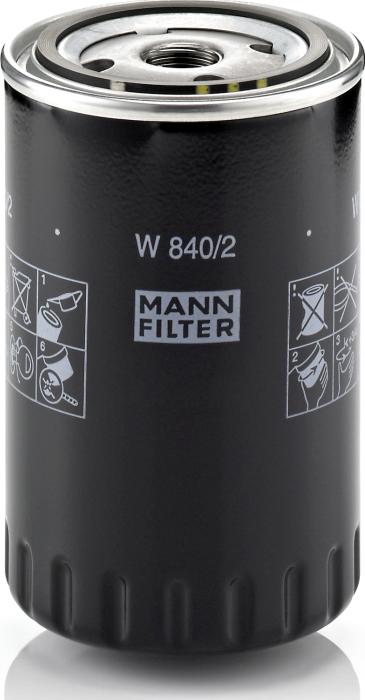 Mann-Filter W 840/2 - Filtro de aceite vegaparts.es