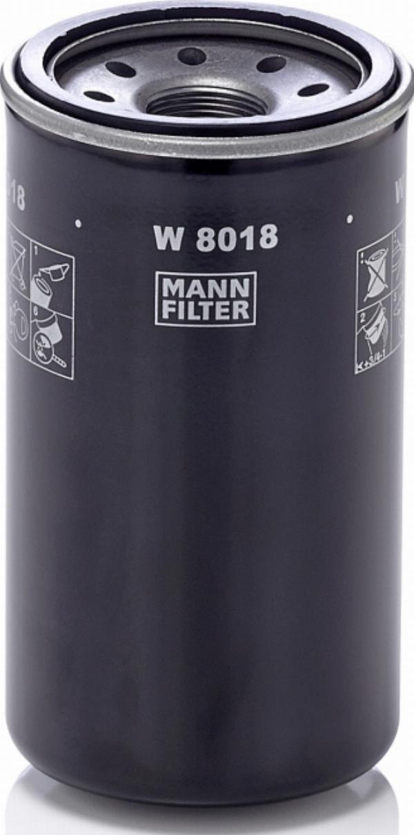 Mann-Filter W 8018 - Filtro de aceite vegaparts.es