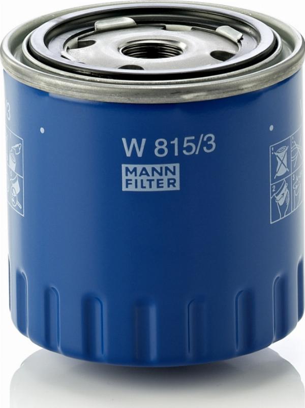 Mann-Filter W 815/3 - Filtro de aceite vegaparts.es