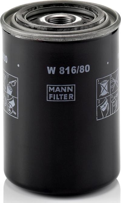 Mann-Filter W 816/80 - Filtro de aceite vegaparts.es