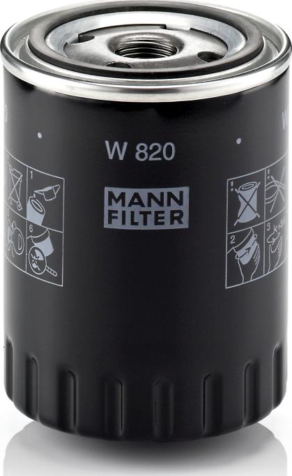 Mann-Filter W 820 - Filtro de aceite vegaparts.es