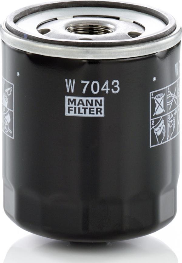 Mann-Filter W 7043 - Filtro de aceite vegaparts.es