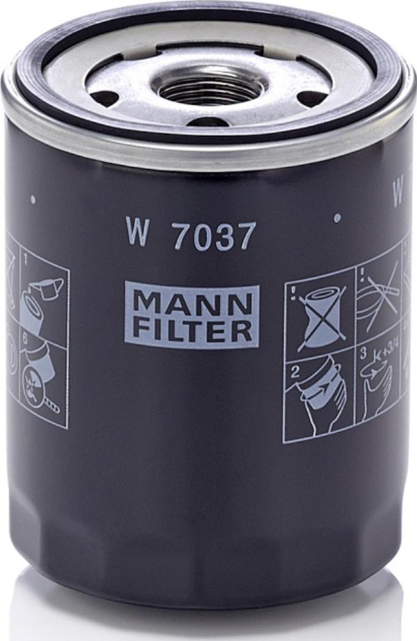Mann-Filter W 7037 - Filtro de aceite vegaparts.es