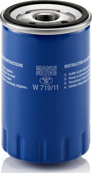 Mann-Filter W 719/11 - Filtro de aceite vegaparts.es