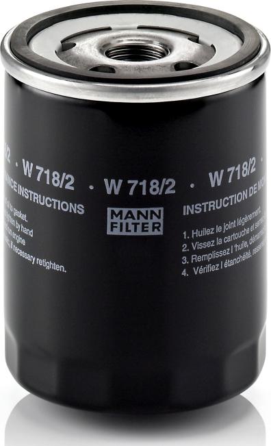 Mann-Filter W 718/2 - Filtro de aceite vegaparts.es