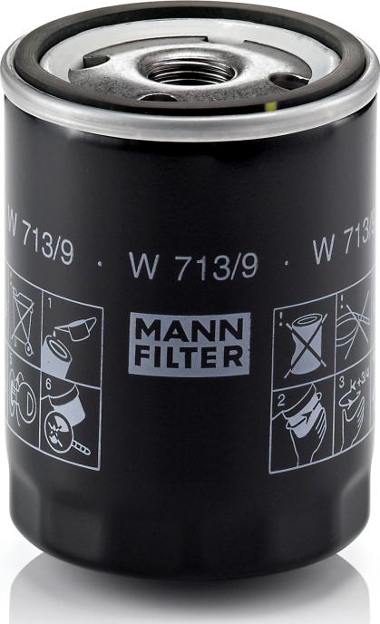Mann-Filter W 713/9 - Filtro de aceite vegaparts.es