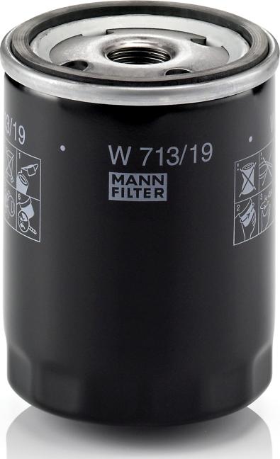 Mann-Filter W 713/19 - Filtro de aceite vegaparts.es