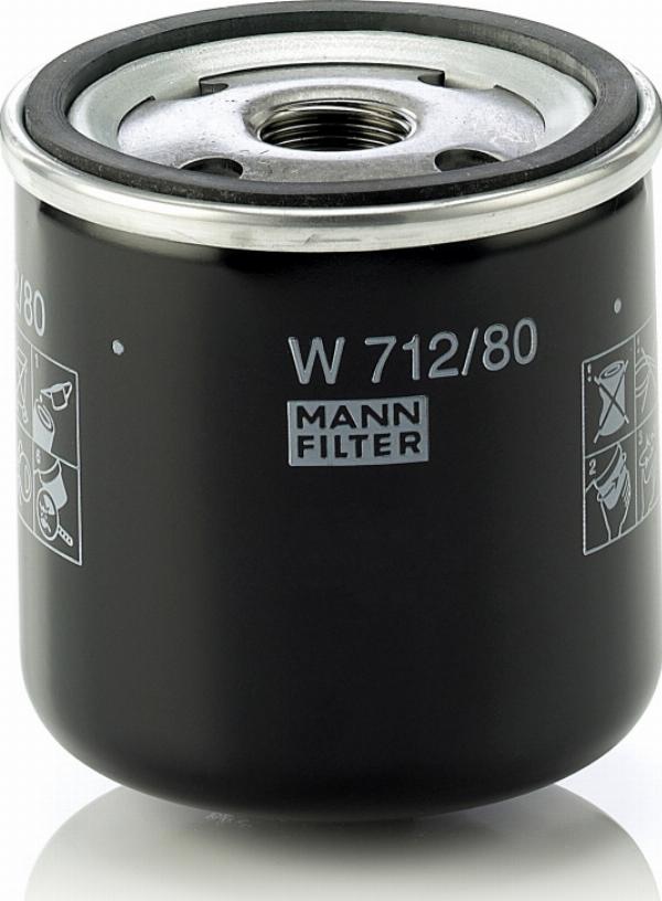 Mann-Filter W 712/80 - Filtro de aceite vegaparts.es