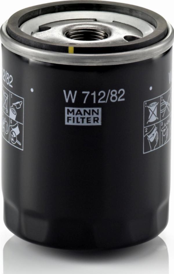 Mann-Filter W 712/82 - Filtro de aceite vegaparts.es