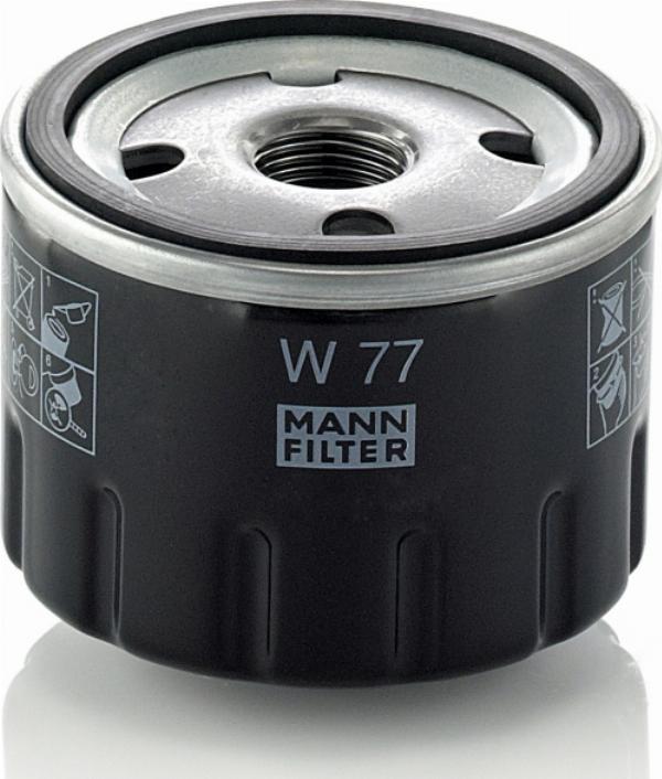 Mann-Filter W 77 - Filtro de aceite vegaparts.es