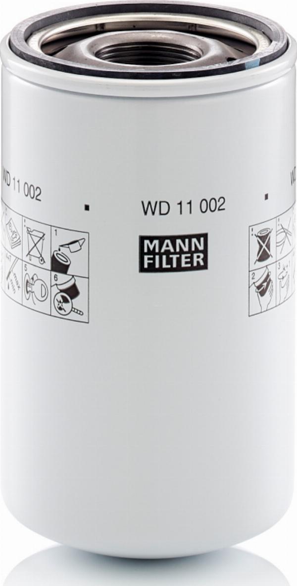 Mann-Filter WD 11 002 - Filtro, sistema hidráulico operador vegaparts.es