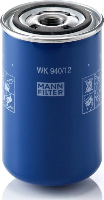 Mann-Filter WK 940/12 - Filtro combustible vegaparts.es