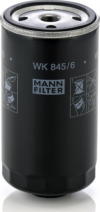 Mann-Filter WK 845/6 - Filtro combustible vegaparts.es