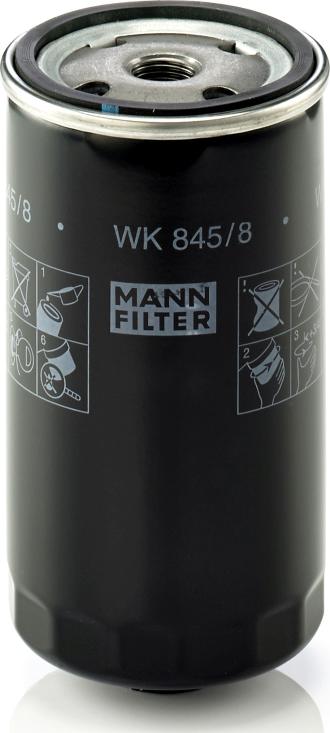 Mann-Filter WK 845/8 - Filtro combustible vegaparts.es