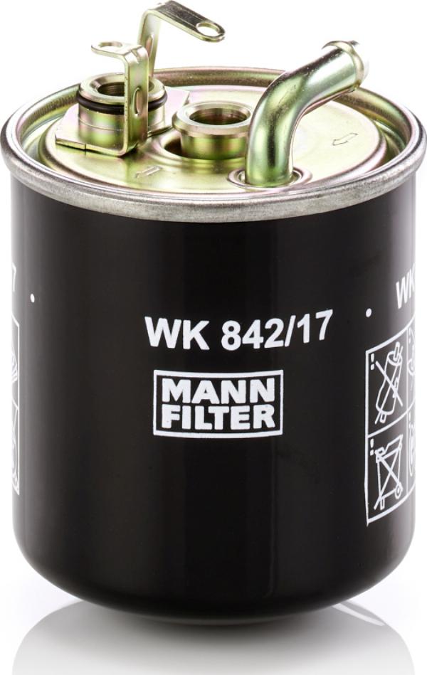 Mann-Filter WK 842/17 - Filtro combustible vegaparts.es