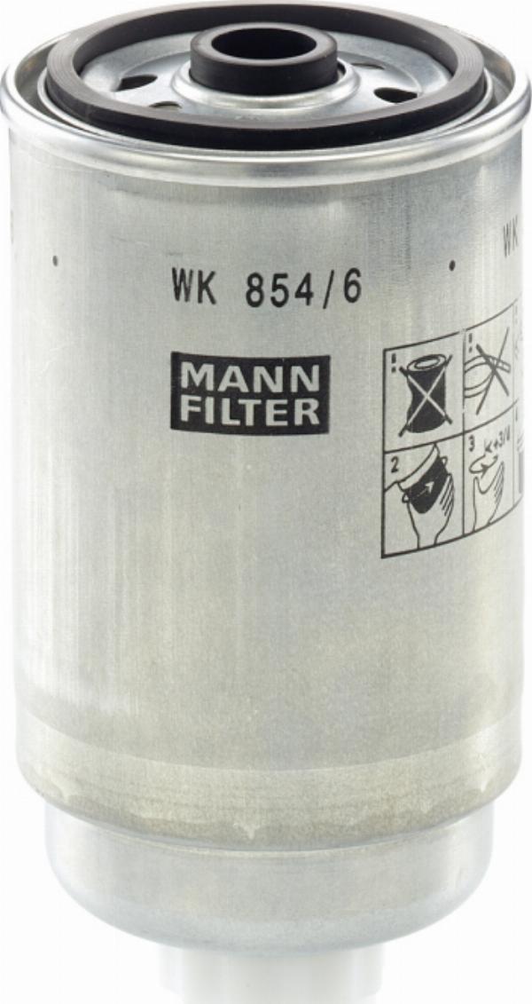 Mann-Filter WK 854/6 - Filtro combustible vegaparts.es
