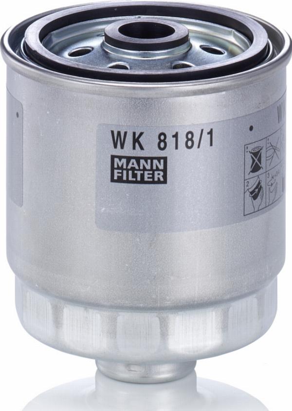 Mann-Filter WK 818/1 - Filtro combustible vegaparts.es