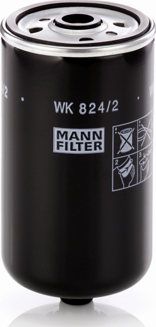 Mann-Filter WK 824/2 - Filtro combustible vegaparts.es