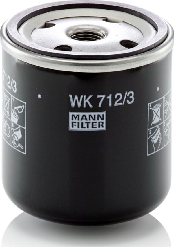 Mann-Filter WK 712/3 - Filtro combustible vegaparts.es