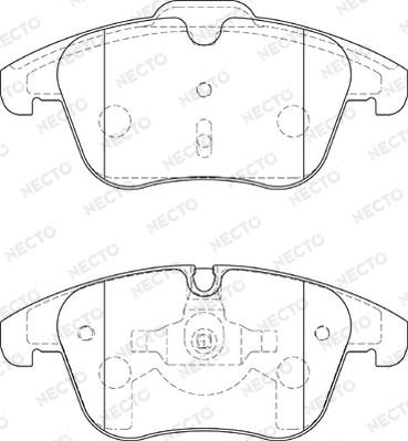 Necto FD7384A - Juego de pastillas de freno vegaparts.es