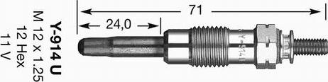 NGK 2643 - Bujía de precalentamiento vegaparts.es