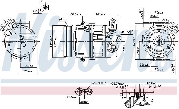 NISSENS 89497 - Compresor, aire acondicionado vegaparts.es