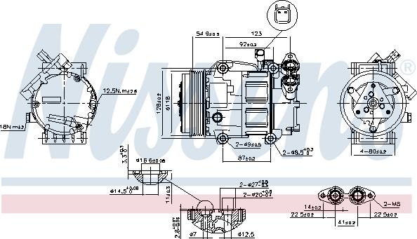 NISSENS 89336 - Compresor, aire acondicionado vegaparts.es
