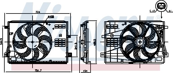 NISSENS 850007 - Ventilador, refrigeración del motor vegaparts.es